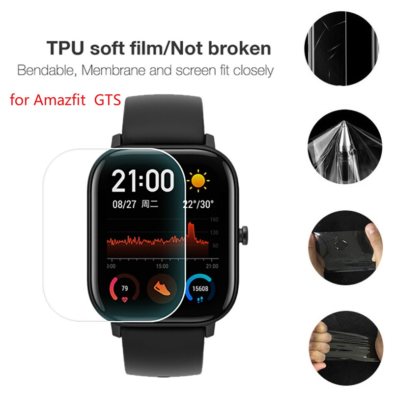 ภาพหน้าปกสินค้าสําหรับ Amazfit GTS 4 4mini ฟิล์มกันรอยหน้าจอ TPU แบบบางพิเศษ ป้องกันการระเบิด สําหรับ Xiaomi Huami Amazfit GTS 3/ 2 / 2e / 2mini Smart Watch จากร้าน scoodi.th บน Shopee
