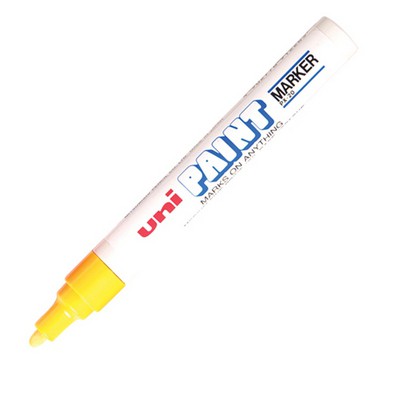 ปากกาเพ้นท์-uni-paint-px-20-2-2-2-8-มม-เหลือง