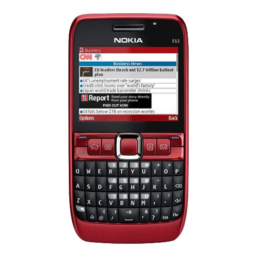 โทรศัพท์มือถือโนเกียปุ่มกด-nokia-e63-สีแดง-3g-4g-รุ่นใหม่2020