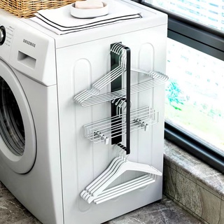 ไม้แขวนเสื้อ แบบแม่เหล็ก ไม่ต้องเจาะรู อเนกประสงค์ สําหรับแขวนเสื้อผ้า เครื่องซักผ้า ระเบียง