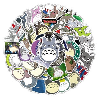 พร้อมส่งโทโทโร่เพื่อนรัก TOTORO STICKER สติกเกอร์กันน้ำรูปแบบที่แตกต่างกัน,52ชิ้น