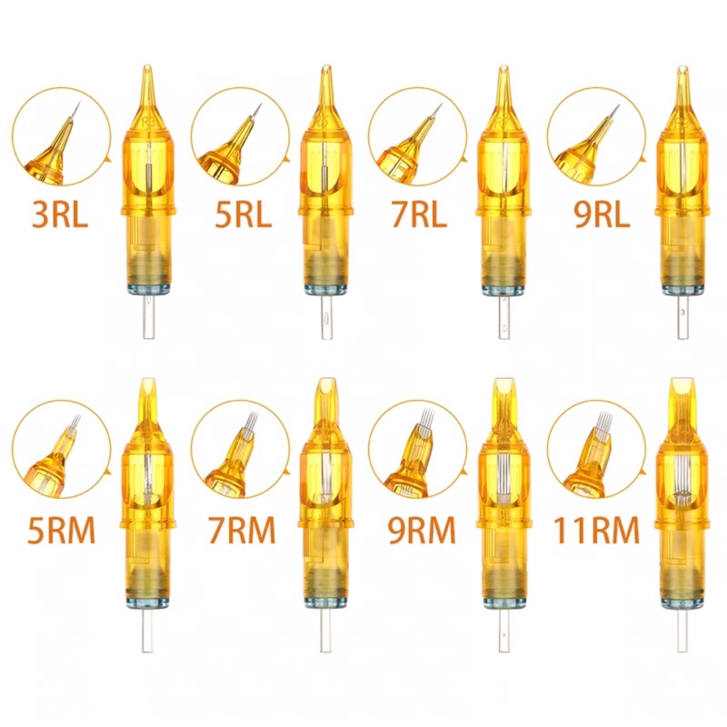 tattoo-เข็มสักลาย-เข็มฮอค-yellow-dragonfly-เข็มฮอก-เข็มเหลือง-เข็มดราก้อน-แบ่งขาย