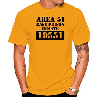 เสื้อยืดผ้าฝ้ายพรีเมี่ยม เสื้อยืด ผ้าฝ้าย พิมพ์ลาย Area 51 Prisoner Inmate UFO Aliens Nevada สําหรับผู้ชาย