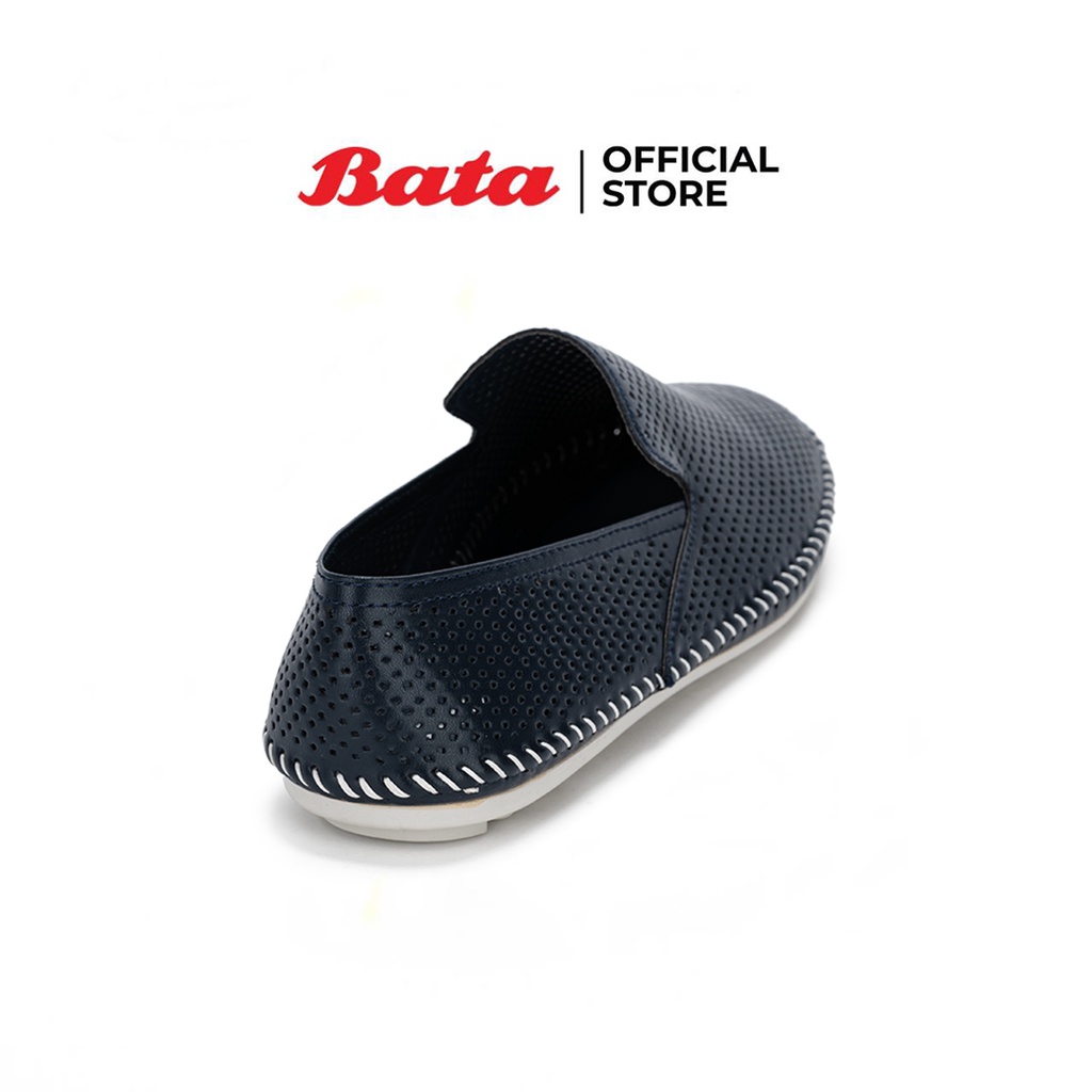 bata-บาจา-รองเท้าแบบสวมส้นแบน-สวมใส่ง่ายน้ำหนักเบา-ใส่ลำลอง-ดีไซน์เรียบ-สำหรับผู้ชาย-รุ่น-cast-สีกรมท่า-8519010