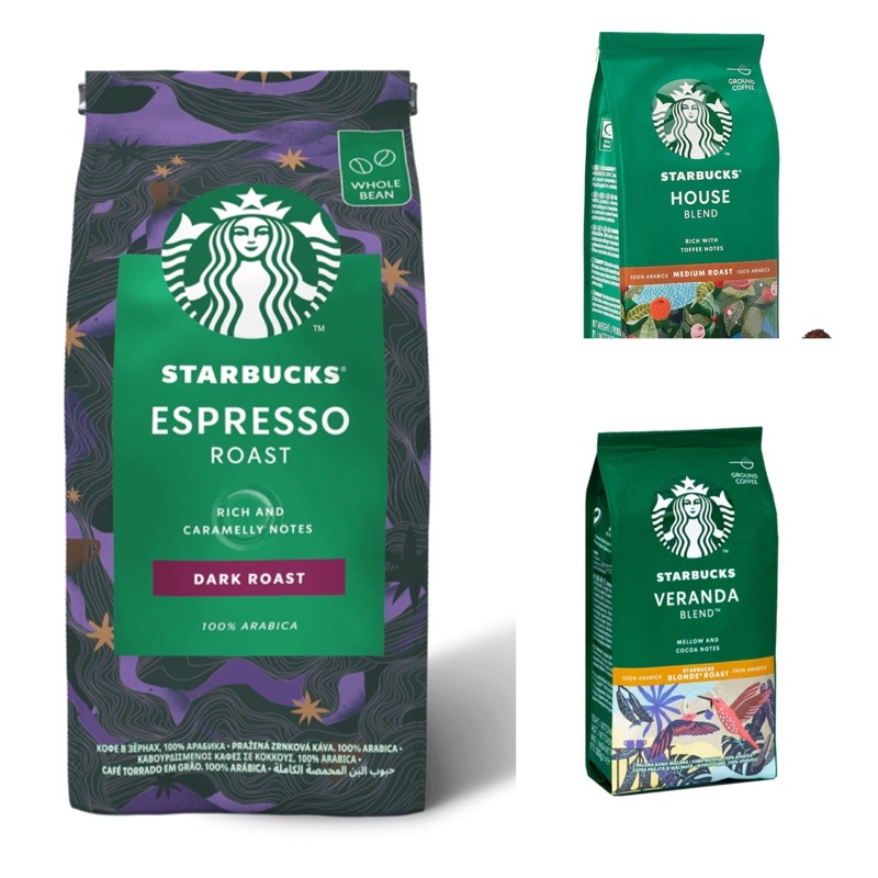 Starbucks Ground Coffees and whole bean coffee 190200g กาแฟสตาร์บัค
