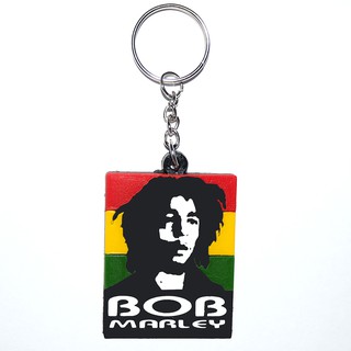 พวงกุญแจยาง Bob Marley บ๊อบ มาเล่