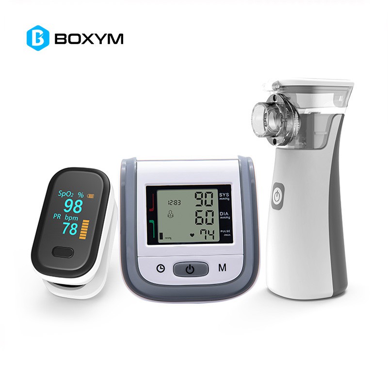 BOXYM Fingertip Pulse Oximeter and Handheld Asthma Inhaler Nebulizer