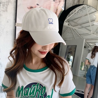 หมวกเบสบอล ปักลายหมีน่ารัก เข้ากับทุกการแต่งกาย แฟชั่นฤดูร้อน สไตล์เกาหลี และญี่ปุ่น สําหรับผู้หญิง และนักเรียน