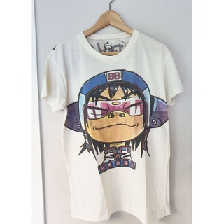 เสื้อยืดผ้าฝ้ายพิมพ์ลายคลาสสิกHUPO /เสื้อยืด Gorillaz T-shirt! เสื้อยืดคอกลมผ้าฝ้าย