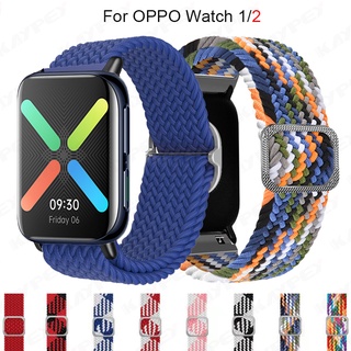 สินค้า สายนาฬิกาข้อมือไนล่อนทอ สําหรับ OPPO Smart watch 1/2 OPPO watch 41/46 มม. 42/46 มม.