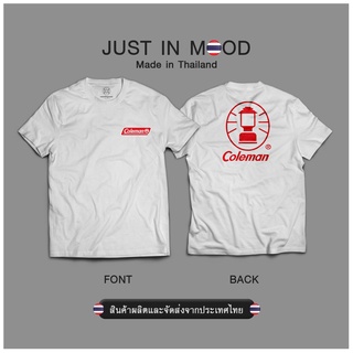 เสื้อสาวอวบ เสื้อขาว เสื้อยืดลาย Coleman สุดคูล...  Made in Thailand คุณภาพเยี่ยม เสื้อยืด Tee