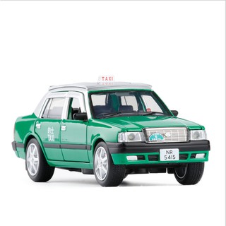 โมเดลรถยนต์ 1/32 Hong Kong TAXI Green  Diecast Toy