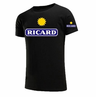 เสื้อยืดผ้าฝ้ายพิมพ์ลาย เสื้อยืด ผ้าฝ้าย พิมพ์ลาย Ricard สําหรับผู้ชาย