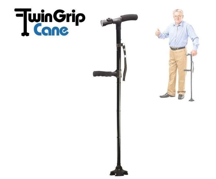 ไม้เท้าพยุงตัว-ไม้เท้า-ไม้เท้าคนแก่-ปลอดภัย-มีไฟ-led-twin-grip-cane-ไม้เท้าพับเก็บได้-led-พยุงตัว-ไม้ค้ำ-ที่พยุง