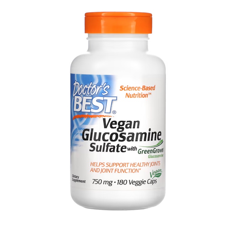 Doctor's Best, Vegan Glucosamine Sulfate 750 mg 180 Veggie Capsules