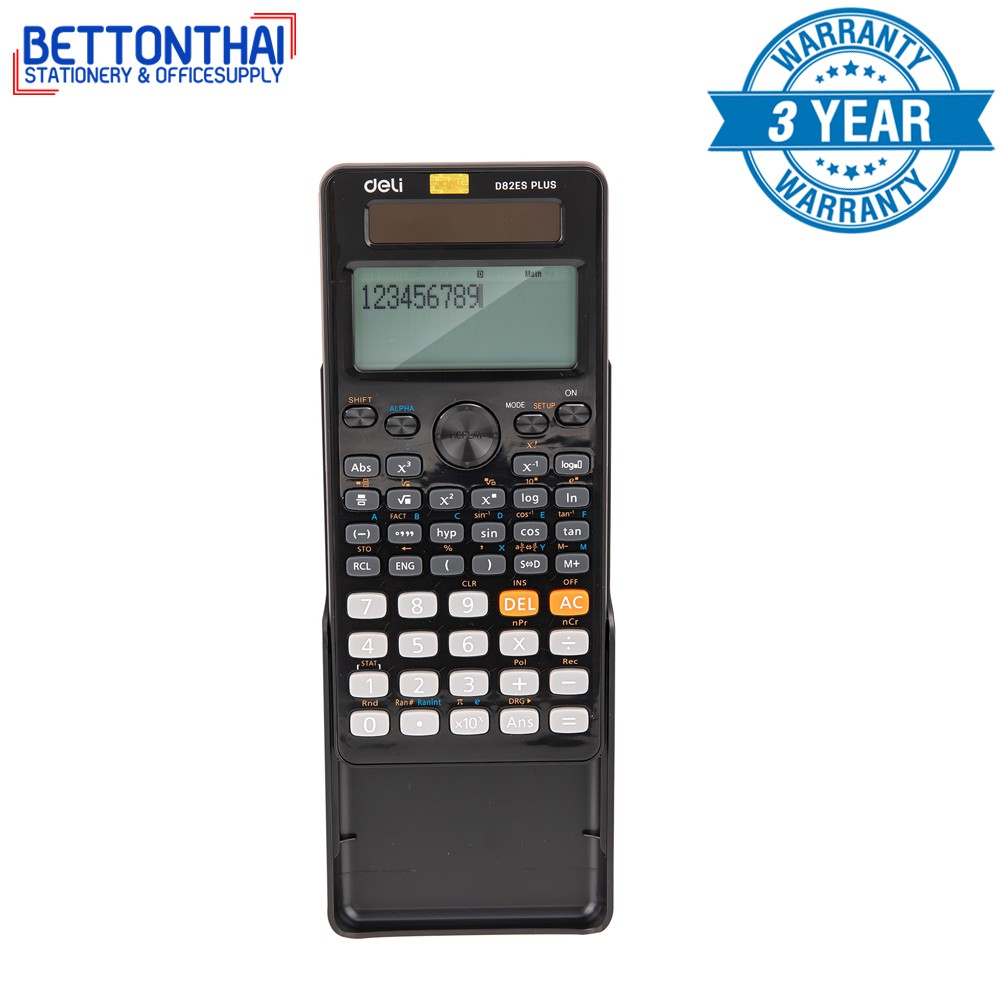 deli-d82es-scientific-calculator-เครื่องคิดเลขวิทยาศาสตร์-รับประกันนาน-3-ปี-เครื่องคิดเลข-เครื่องคิดเลขนักเรียน-school