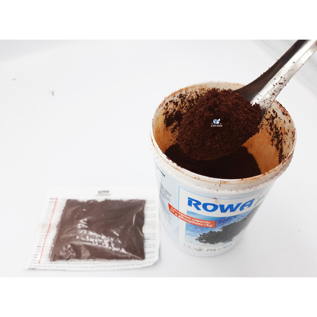 rowa-phos-แพคซองแบ่งขาย-50g-ถูกกว่าซื้อแบบกระปุก-สำหรับใส่กระบอกรีมูฟ-ลดตะใคร่-ลดpo4-ลดฟอสเฟต-ทำให้น้ำใส-ลดสารอินทรีย์