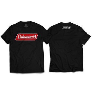 HH สายกางเต้นท์ Coleman งานสกรีนพรีเมี่ยม ใส่สบายไม่ร้อน เสื้อยืด เสื้อยืดผ้าฝ้าย