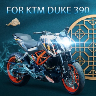 For KTM Duke 390 Motorcycle H4 LED Lens Headlight Retrofit Accessories High Low Beam Cafe Racer Enduro HS1 9003 Moto Fro