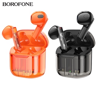 Borofone BW23 หูฟังบลูทูธไร้สาย 5.3 TWS โปร่งแสง กันน้ํา ตัดเสียงรบกวน ควบคุมแบบสัมผัส สําหรับเล่นกีฬา