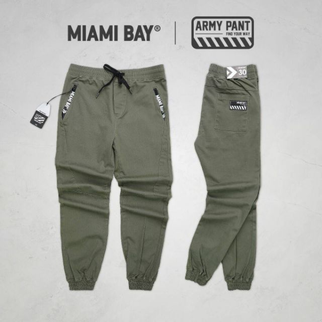 miami-bay-กางเกงขายาว-รุ่น-army-pant-สีเขียวโอลีฟ