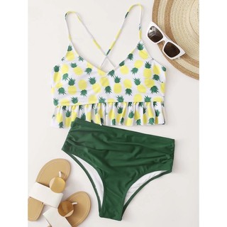 Size S New! Bikini Pineapple Set เซตสัปปะรด พร้อมส่ง