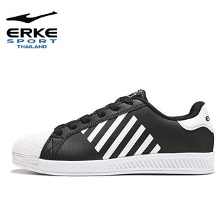 ERKE Original Super Style สีดำ Black White รองเท้าผ้าใบ ได้ทั้งชาย-หญิง