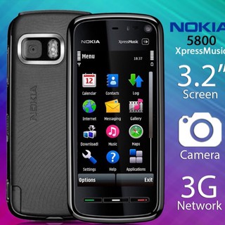 โทรศัพท์มือถือโนเกียปุ่มกด NOKIA  5800  (สีดำ)  จอ 3.2นิ้ว 3G/4G รุ่นใหม่ 2020