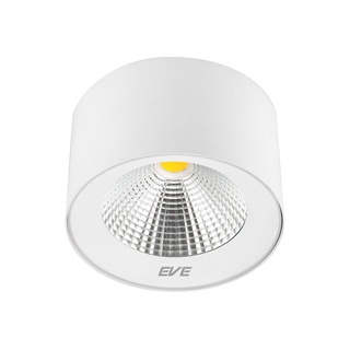 Chaixing Home EVE LIGHTING โคมไฟดาวน์ไลท์ติดลอย LED 15W DAYLIGHT หน้ากลม รุ่น COB colorful-white ขนาด 5 นิ้ว สีขาว