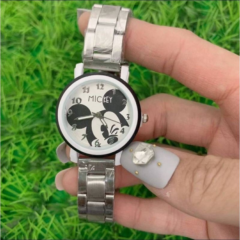 นาฬิกามิกกี้เมาส์-สายเหล็ก-mickeymouse-watch