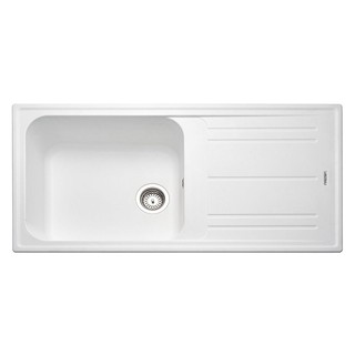 Embedded sink SINK BUILT 1BOWL1DRAIN METRIX MOS11WH WHITE Sink device Kitchen equipment อ่างล้างจานฝัง ซิงค์ฝัง 1หลุม 1ท