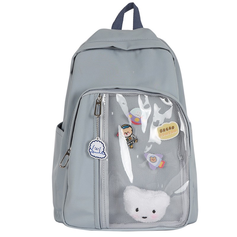 ทักแชทสอบถามสต๊อคก่อนกดสั่งซื้อ-poodle-backpack-กระเป๋าเป้ใบใหญ่-แถมฟรีตุ๊กตาห้อยกระเป๋า