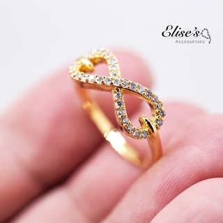 ภาพหน้าปกสินค้าER-1078 Elise\'s แหวนเพชรCZ เกรดพรีเมี่ยม อินฟินนิตี้ ชุบทองคำขาวหนาพิเศษ รับเงินไม่อั้น แหวนเกาหลีแท้ แหวนนิ้วก้อย ซึ่งคุณอาจชอบสินค้านี้