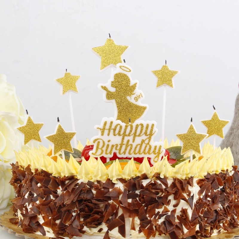 เทียนวันเกิด-มีหลายแบบ-เทียนตัวอักษรวันเกิด-happy-birthday-candle-เทียนหัวใจ-เทียนดาว