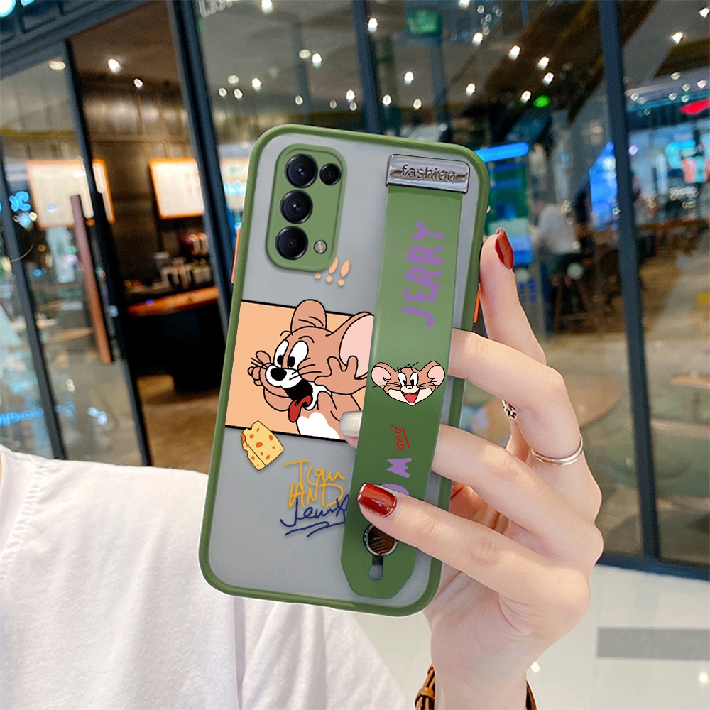 เคส-oppo-reno5-pro-reno4-pro-reno3-pro-4g-5g-ขาตั้งสายรัดข้อมือ-เคสโทรศัพท์มือถือแบบนิ่ม-ใส-กันกระแทก-ลายการ์ตูน-naughty-cheese-jerry