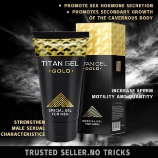 ไททันโกลด์เจล​ titan​ gold​ gel กล่องสีทอง​ ผลิตภัณฑ์เพิ่มขนาดสำหรับท่านชาย​ 50​ ml.