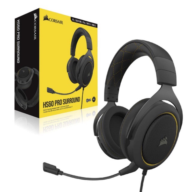 Corsair HS60 Pro Surround Gaming Headset Shopee Thailand