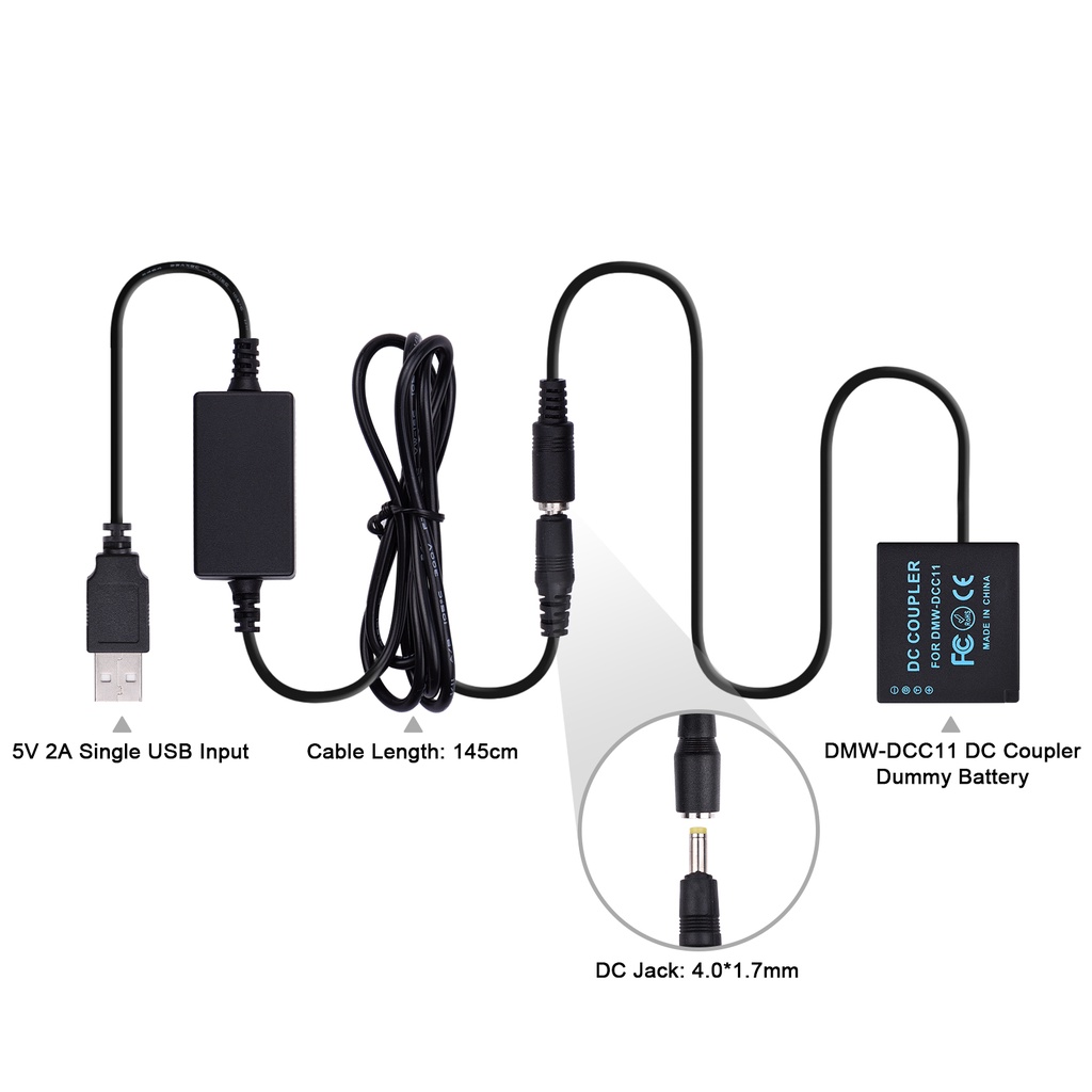 andoer-dmw-dcc11-ชุดข้อต่อแบตเตอรี่ดัมมี่-dc-แบบเปลี่ยน-dmw-blg10-ble9-พร้อมสายแปลง-usb-dc-อินพุต-usb-เดี่ยว-สําหรับ-panasonic-gf3-gf5-gf6-g