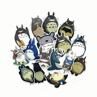 สติ๊กเกอร์ลายการ์ตูน Totoro 25-100 ชิ้น คละลาย กันน้ำ