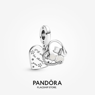 Pandora จี้รูปแมวและหัวใจ ของขวัญวันเกิด สําหรับสุภาพสตรี p825