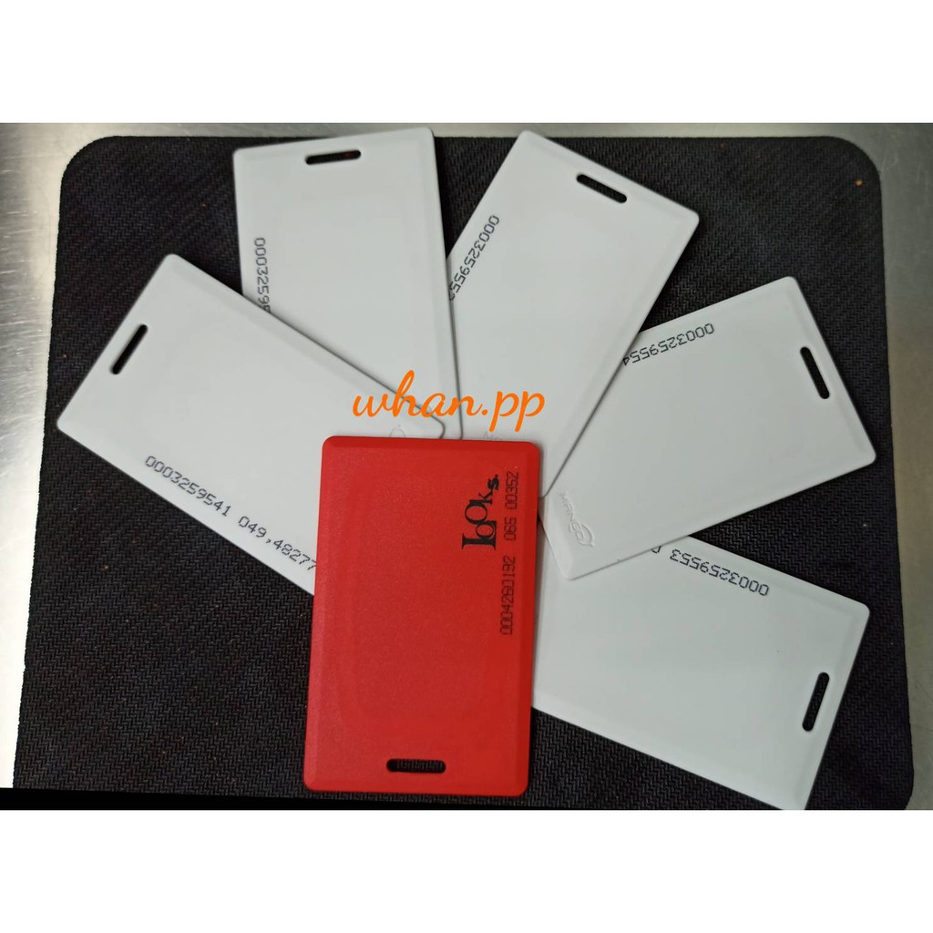 โปรแรง!!!!บัตรคีย์การ์ด Mango ชนิดหนา 1.8 ม 125K จำนวน 5 ใบ แถมสีแดง 1 ...