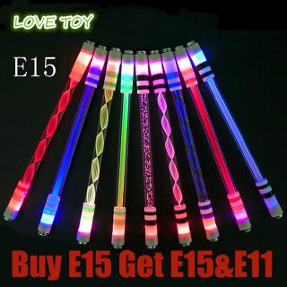 สินค้า [ซื้อหนึ่งแถมหนึ่ง] E15  Illuminated Spinning Pen Rolling Pen Special Pen without Refill for Kids