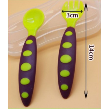 ช้อนส้อมสำหรับเด็กฝึกกิน-ช้อมส้อมเด็กพกพาพร้อมกล่อง-ช้อนส้อมเด็กด้ามจับซิลิโคน-dcbe-0003