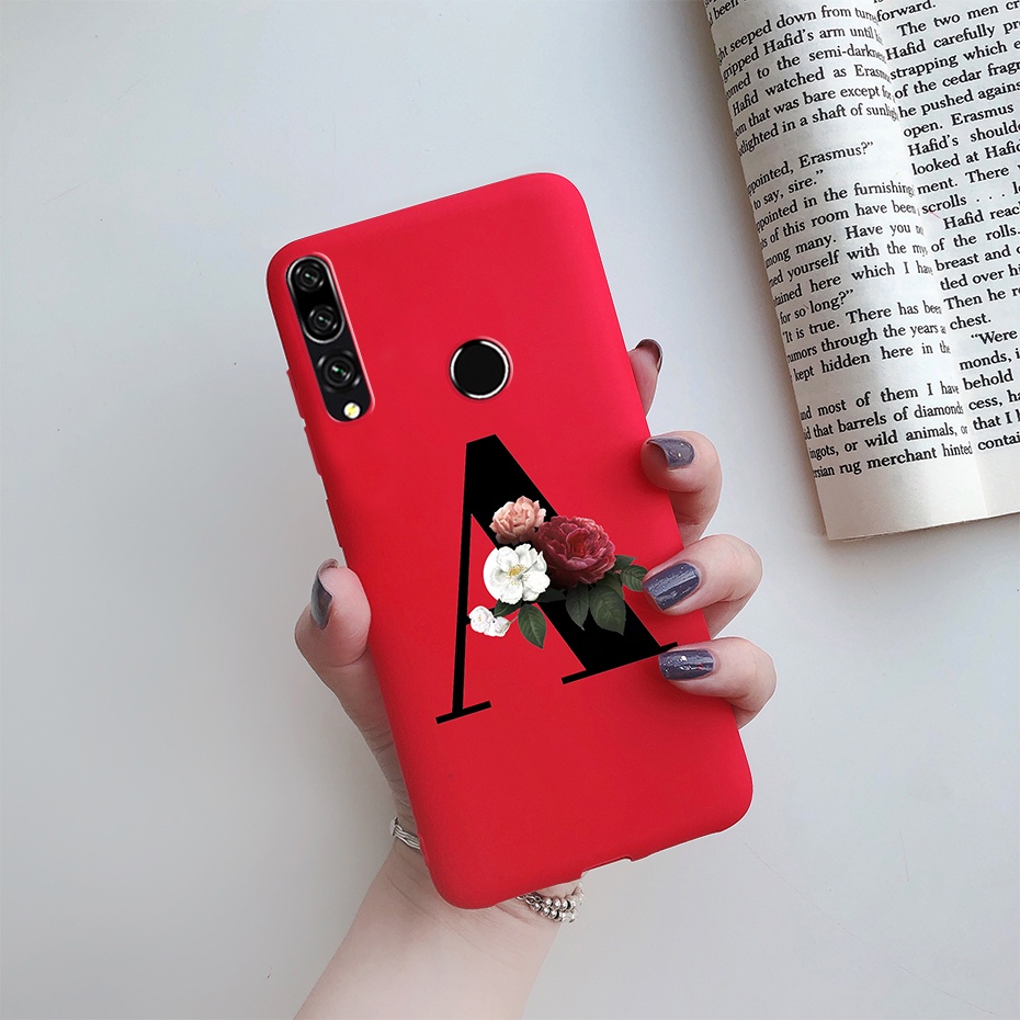 เคส-huawei-y9-prime-2019-stk-lx3-l22-l21-ตัวอักษรโมโนแกรม-ดอกไม้-กันกระแทก-ซิลิโคน-เคสโทรศัพท์-เคสนิ่ม