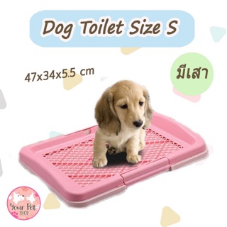สินค้า ห้องน้ำหมา Size S แบบมีเสา 47x34x5.5 cm Dog Toilet