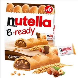 Nutella B ready นูเทลล่า บี-เรดี้ บิสกิตสอดไส้ช็อคโกแลตนูเทลล่า 132 กรัม