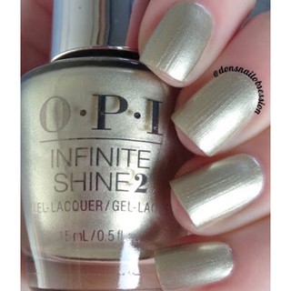 OPI Infinite Shine - Gift of Gold Never gets Old (HRJ51) ยาทาเล็บ สีทอง ชิมเมอร์ละเอียดๆ สุดหรู  แท้ 100%