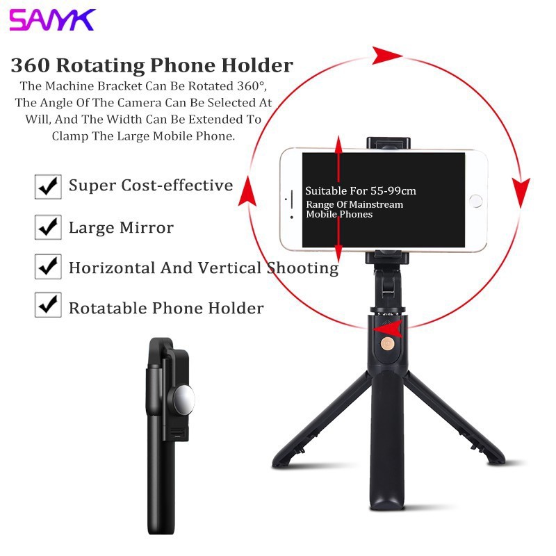 k10-selfie-stick-integrated-tripod-ขาตั้งโทรศัพท์มือถือ