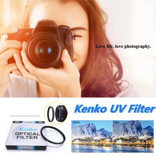 ภาพหน้าปกสินค้าKenko UV Filter ฟิลเตอร์ UV ฟิลเตอร์ใส ฟิลเตอร์ป้องกันหน้าเลนส์ มีขนาด49/52/55/58/62/67/72/77mm กันแตก กันรอยขีดข่วนเลนส ที่เกี่ยวข้อง