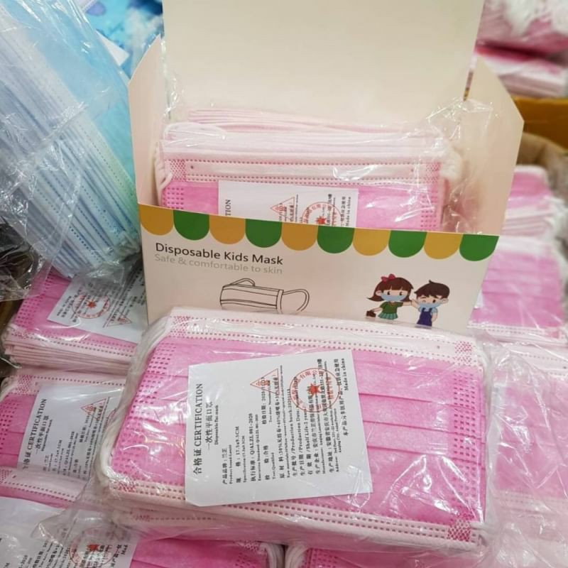 ภาพสินค้าเเมสผู้ใหญ่เละเด็ก มี9สี (1กล่อง50ชิ้น) หนา3ชั้น หน้ากากอนามัย พร้อมส่งในไทย จากร้าน itoneshop บน Shopee ภาพที่ 8